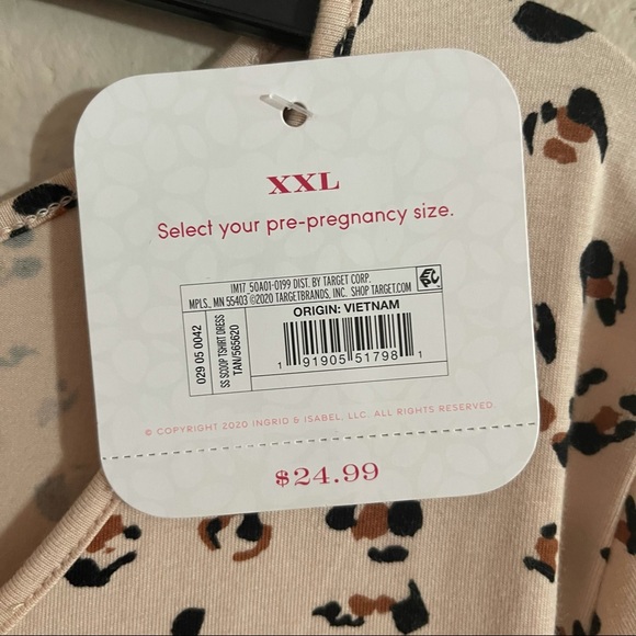 Isabel Maternity Short Sleeve Pink Dress - Picture 4 of 15